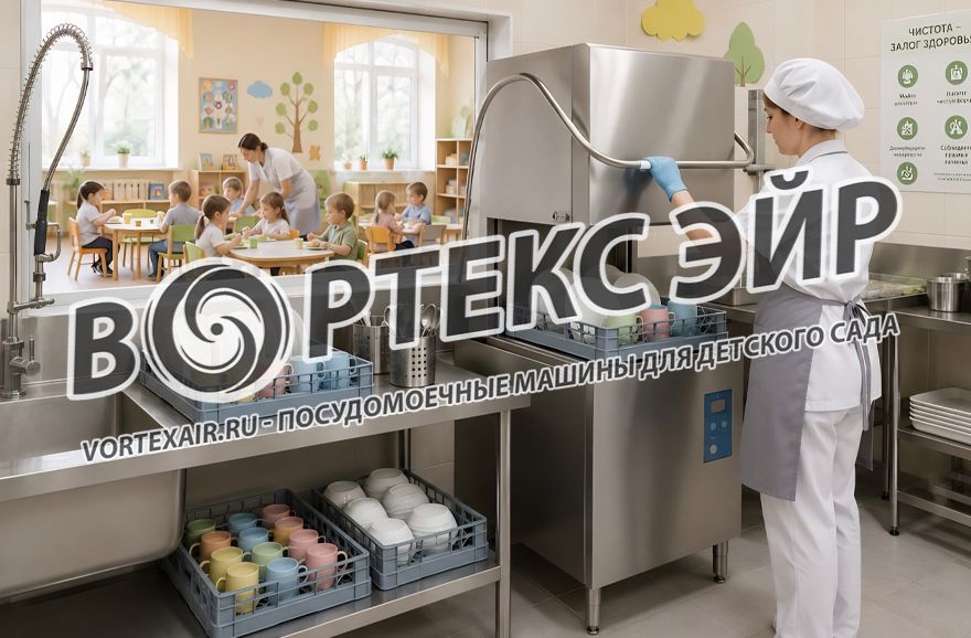 Купить промышленную посудомоечную машину для детского сада