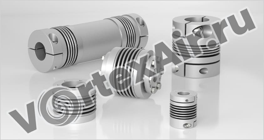 Купить сильфонные муфты для валов: гибкие, термостойкие