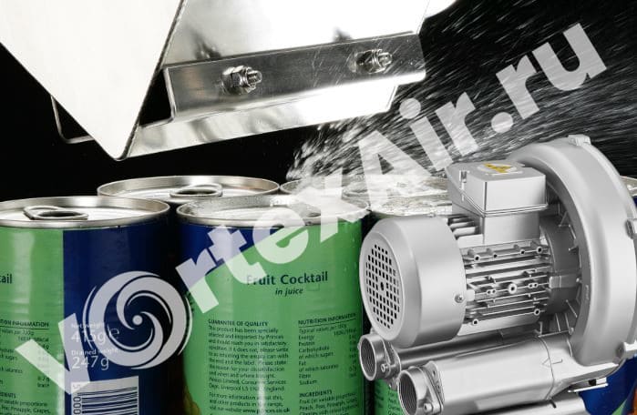 Кольцевые воздуходувки для сушки консервной тары