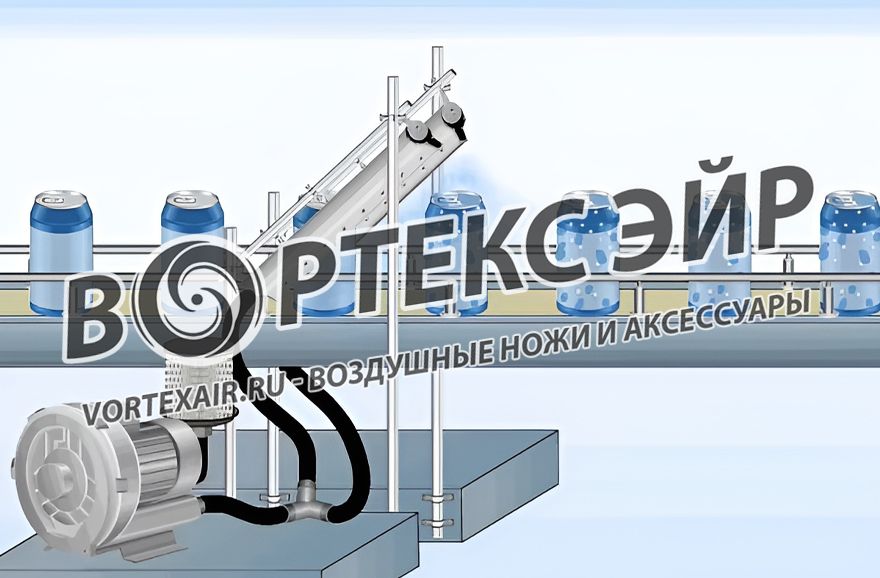 Продажа воздушных ножей для промышленной сушки тары и изделий