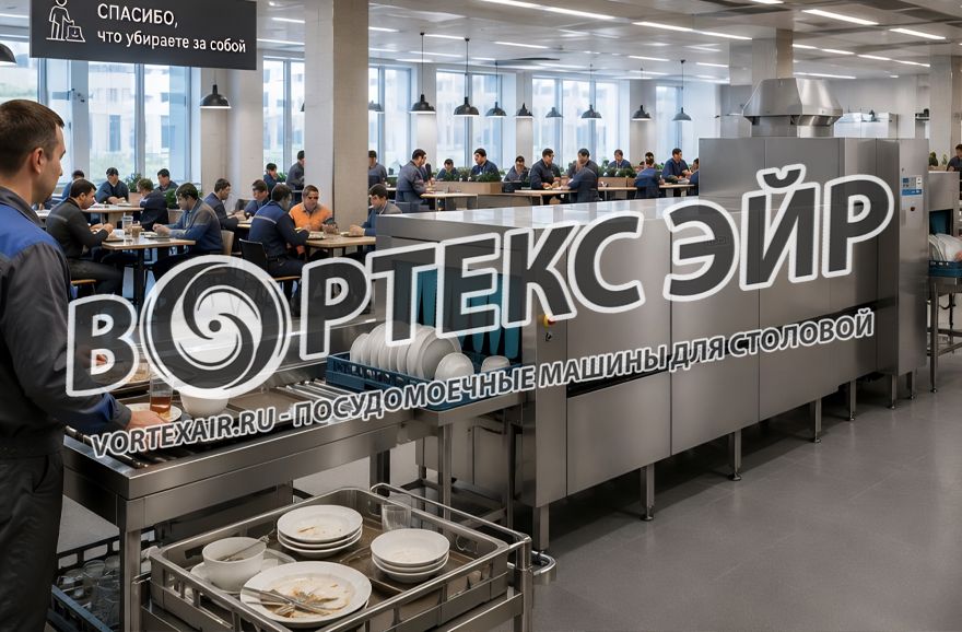 Купить промышленную посудомоечную машину для столовой