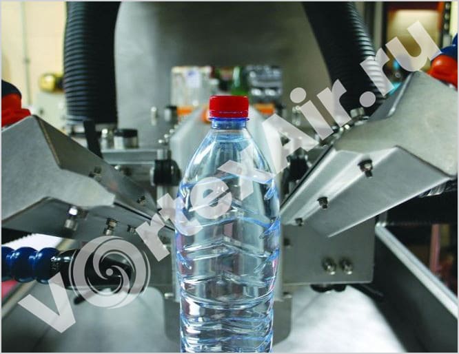 Вихревые воздуходувки для сушки бутылок. Полная комплектация: воздушные ножи, шланги