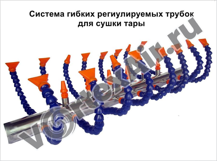 Системы сушки тары. Поставка оборудования для осушения воздухом банок, бутылок и упаковки