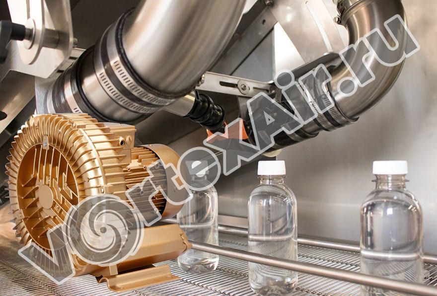 Вихревые воздуходувки для сушки флаконов в фармацевтической промышленности
