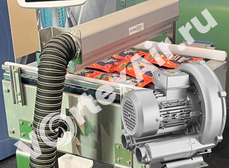 Вихревые воздуходувки для сушки мягкой упаковки воздушными ножами