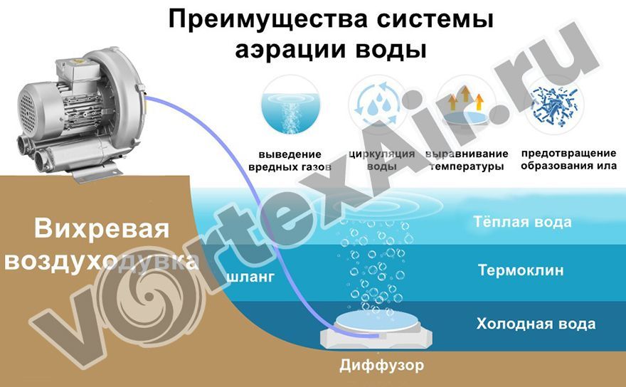 Купить воздуходувку для аэрации